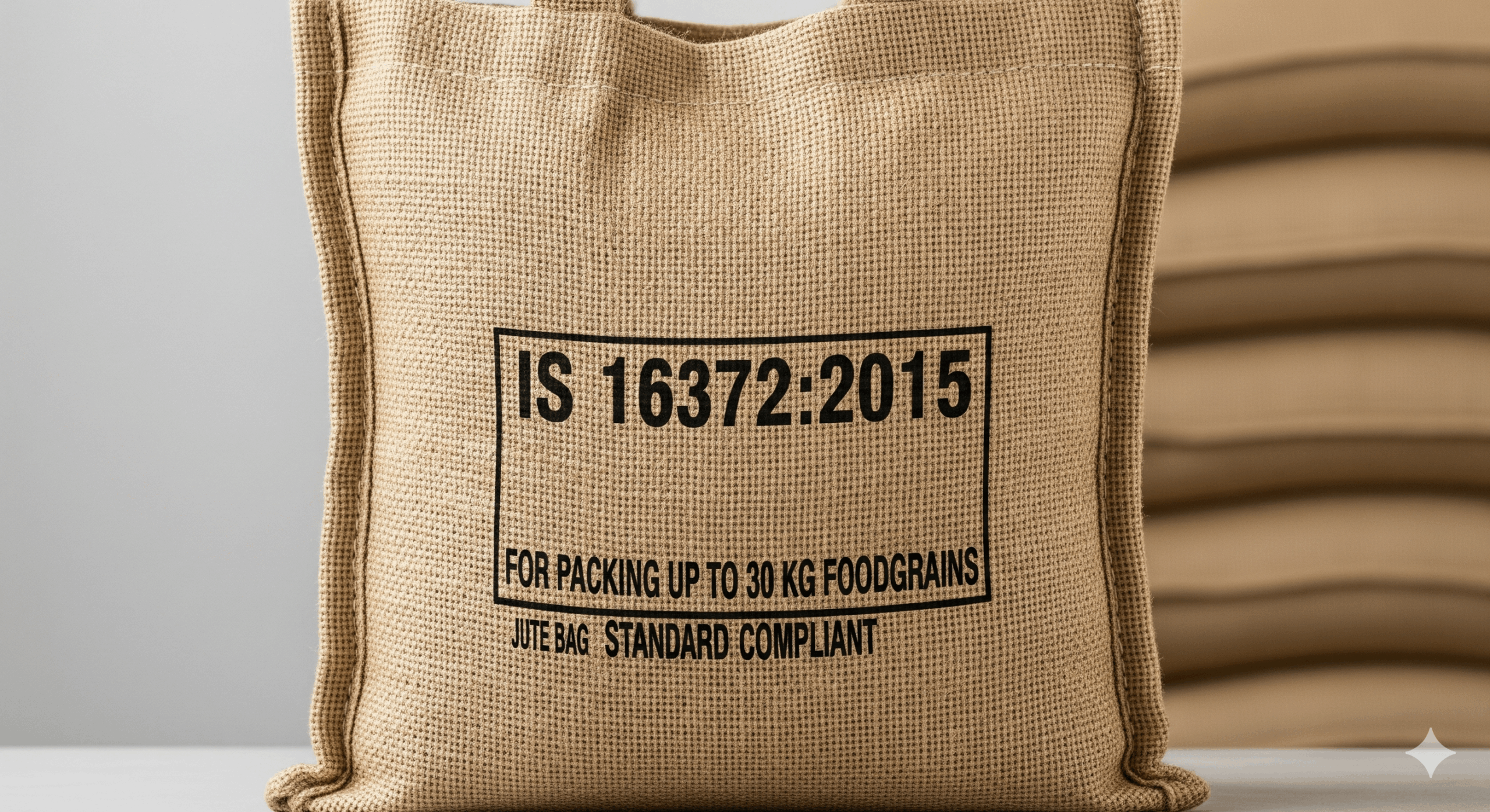 Jute Bags Packing up to 30 kg Foodgrains (IS 16372:2015)