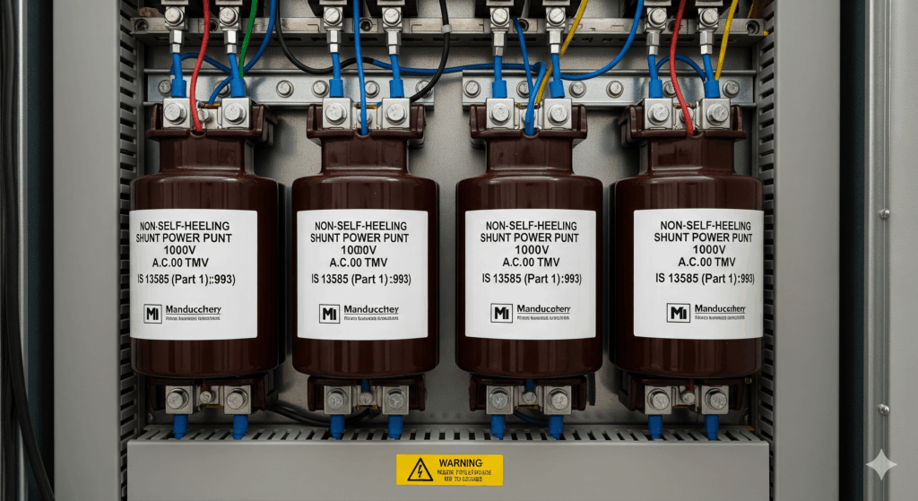 Shunt Power Capacitors of the Non-Self-Healing Type for AC Systems having a Rated Voltage up to and Including 1000 V IS 13585 (Part 1):1993