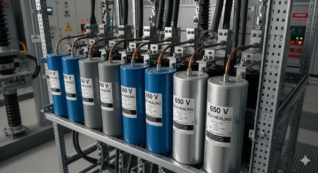 Power Capacitors of Self-Healing Type for A.C. Power Systems (up to 650 V) IS 13340